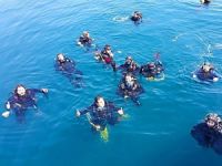 Dalgıçlar Ayvalık'ta deniz ve dalış sezonunu açtı
