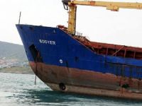Hacizli gemi 'M/V BODYER' tekrar karaya oturtuldu