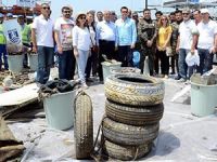 Bodrum Gümbet'te deniz dibi temizliği yapıldı