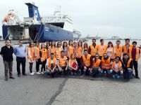 Haliç Üniversitesi öğrencileri U.N.Ro-Ro Pendik Limanı’nı gezdi