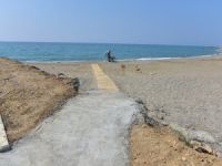 Anamur Belediyesi'nin engelli plajı ve gezi tekneleri köprüsü hizmete girdi