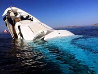 İşadamı İshak Cerit'in 'Aloha' adlı yatı Mikonos Adası'nda battı