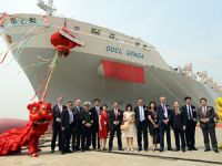 OOCL,  yeni gemisi  OOCL Genoa'yı törenle adlandırdı