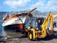 Demre'de tur tekneleri ve yatlar kış molası verdi