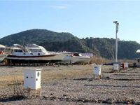 Dalyan’daki çekek yerindeki teknelere kameralı takip