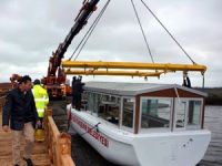 Balıkçılar Ulugöl'e gezi teknesi indirilmesine karşı çıktı