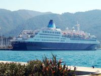 Marmaris'e sezonun ikinci kruvaziyer gemisi demir attı