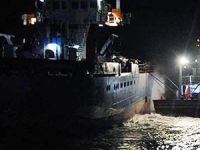 Kereste yüklü gemi Rusya'da karaya oturdu