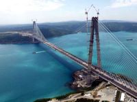 3. Köprüde eğik askı halatlarının damper montajı başladı