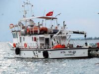 MTA Selen araştırma gemisi, Çandarlı'da jeolojik araştırma yapıyor