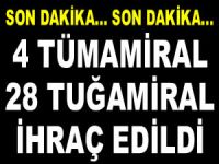 Deniz Kuvvetleri'nde görev yapan 55 amiralden 32'si, TSK'dan ihraç edildi