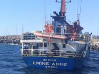 Karaya oturan Emine Anne gemisi yüzdürüldü