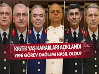 YAŞ kararları sonrası TSK'nın yeni komuta kademesi belirlendi