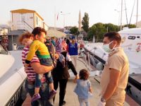 Batmak üzere olan teknedeki sığınmacılar kurtarıldı