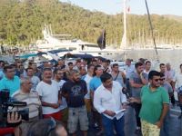 Marmaris'te 'Yat limanı belediyeye devredildi, sorunlar arttı' protestosu