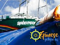 Greenpeace'in gemisi 'Rainbow Warrior' Seferihisar'a demirledi