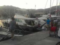 ABD bayraklı My Dolphin adlı yatta yangı