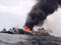 Meksika Körfezi'nde Burgos isimli tankerde yangın çıktı: 31 Mürettebat kurtarıldı