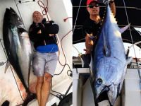 Oltaya 130 kiloluk orkinos takıldı