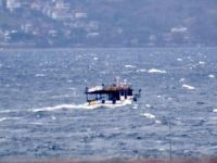 Bandırma’da fırtına denizcilere zor anlar yaşattı