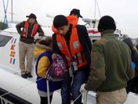 Çanakkale'nin Ayvacık ilçesinde 64 kaçak göçmen yakalandı