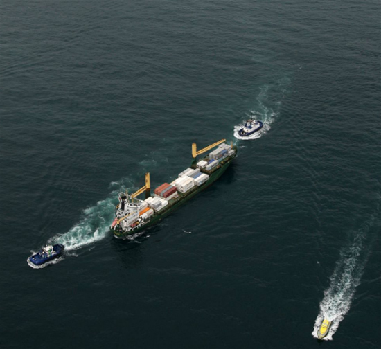 M/V Schelde Trader karaya oturdu