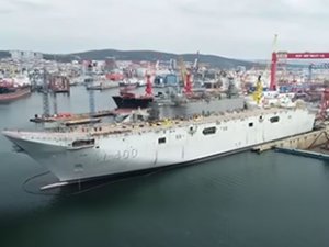 TCG Anadolu gemisinin inşası devam ediyor
