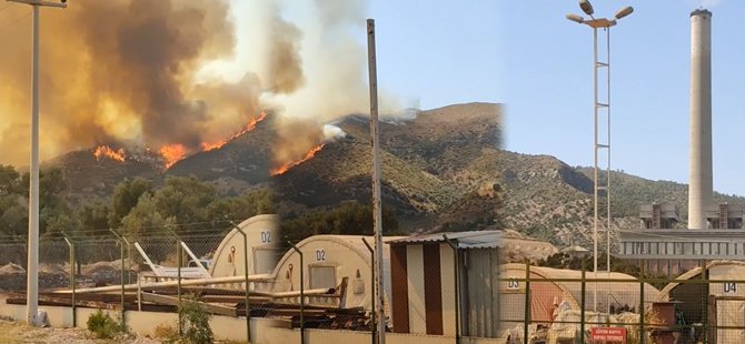 Milas’taki yangın yeniden termik santrallere doğru ilerliyor