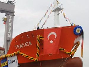 M/T Traviata Tersan Tersanesi'nde denize indirildi