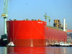 Shell için inşa edilen Prelude FLNG'de sona gelindi